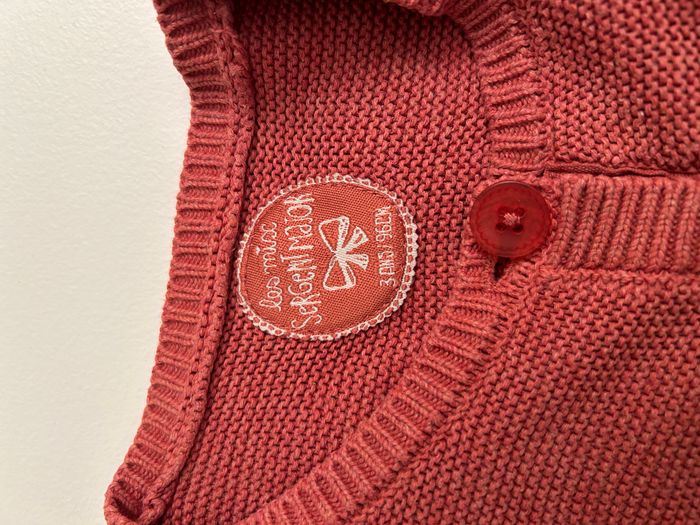 gilet en maille de coton avec noeud - photo numéro 4