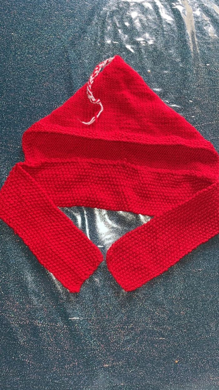 Tour de cou avec capuche fait main 12M