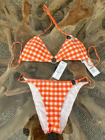 Maillot de bain 2 pièces carreaux Etam