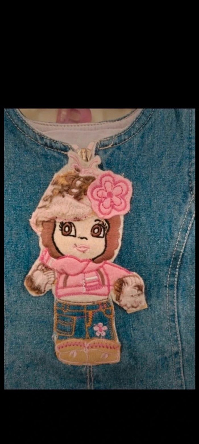 👗Robe en jean bleu hiver 12 mois - photo numéro 3