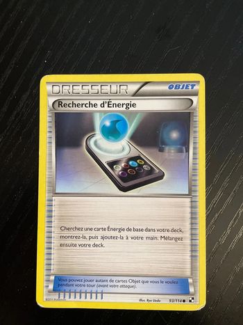 Carte Pokémon Recherche d’énergie 93/114