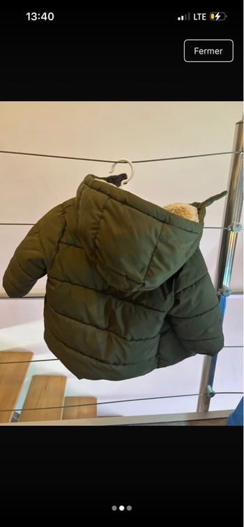 Manteau très bon état vélo 18 mois