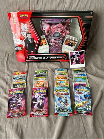 Coffret Mewtwo ex de la team rocket reconditionné