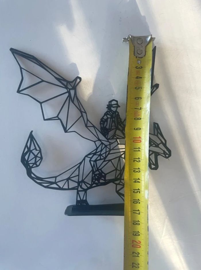 Décoration Pokémon Sacha et Dracofeu avec son support - photo numéro 5