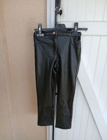 Pantalon simili cuir filles lili marelle 6 ans 