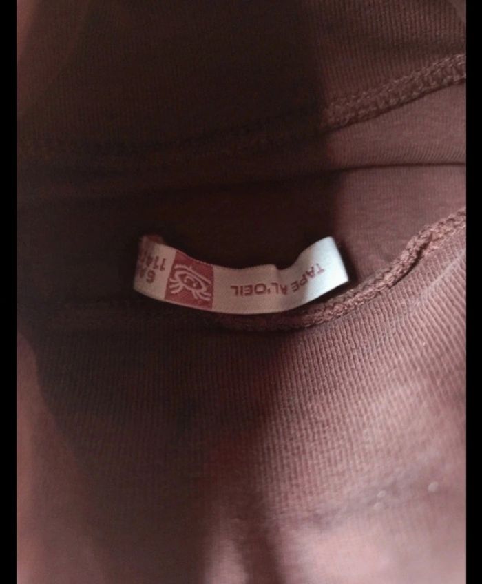 T-shirt col roulé manches longues marron tape a l'oeil 6 ans - photo numéro 4