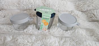 Lot de 3 pots en verre Béaba 150ml/250ml 