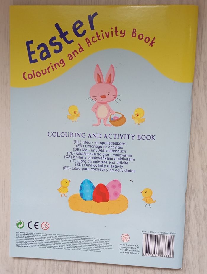 Livre de coloriage pour Pâques avec stickers NEUF - photo numéro 2