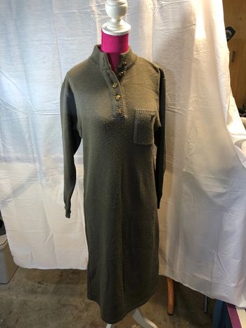 Robe longue laine