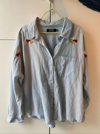 Chemise bleue galerie lafayette