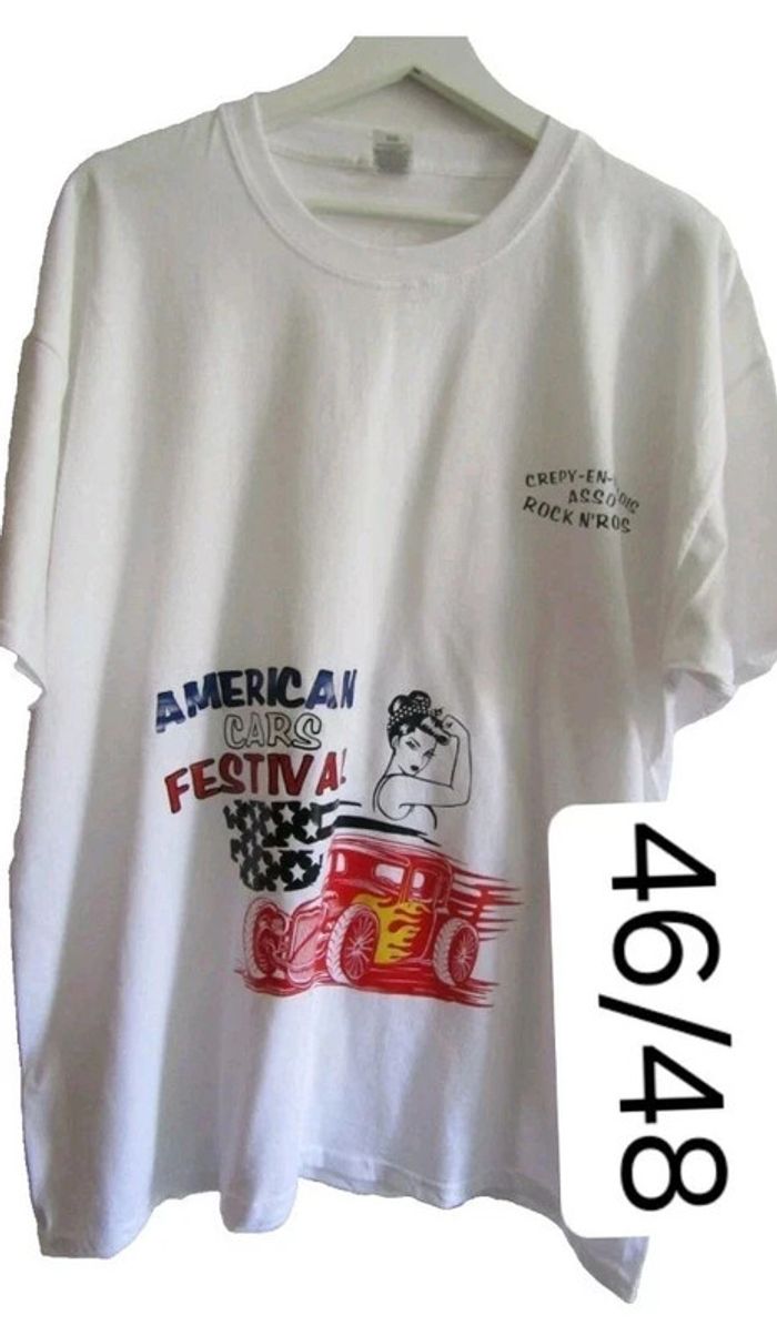 t-shirt Crepy en Valois asso rock n'roads american cars festival