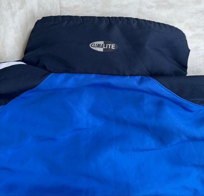 Trackjacket vintage Adidas bleue zippée logo brodé - S - photo numéro 5