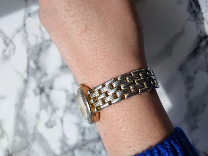 Montre vintage argent et doré - photo numéro 5