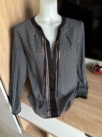Blouse imprimée à motif col cordon Laura clement la redoute taille  S