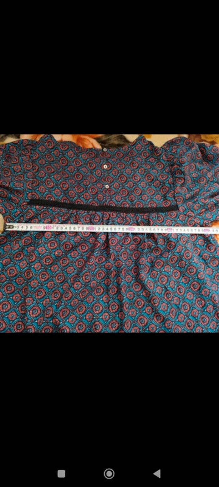 Blouse fluide multicolore à motifs ethniques taille L Molly Bracken - photo numéro 9