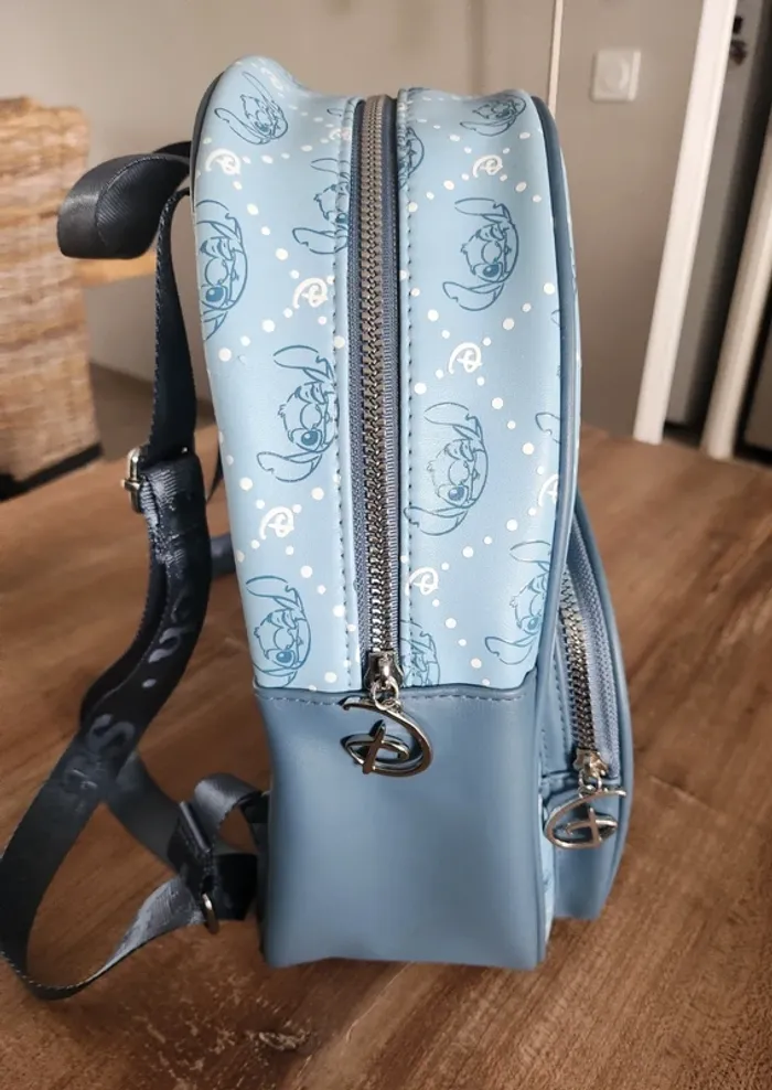 Sac a dos Stitch disney neuf bleu en cuir synthétique - photo numéro 7