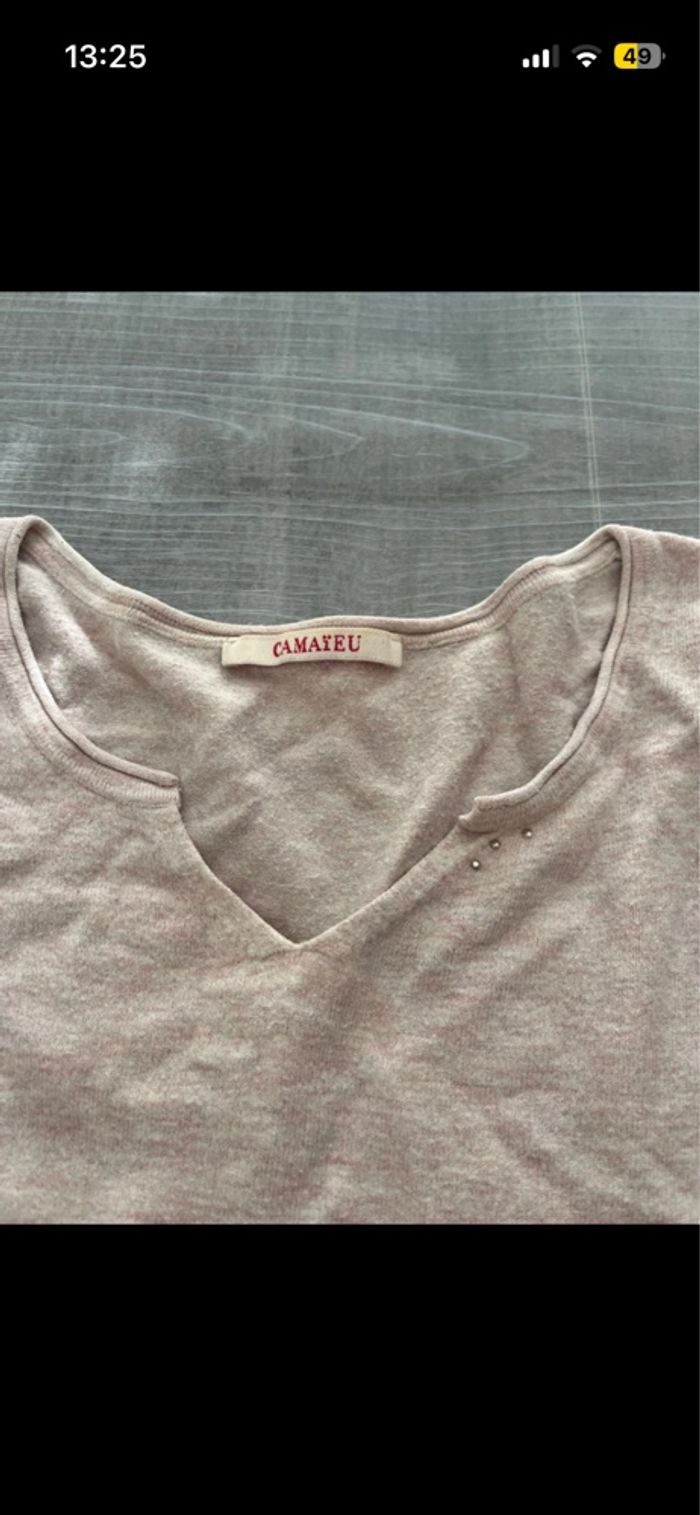 Pull léger rose camaïeu - photo numéro 2