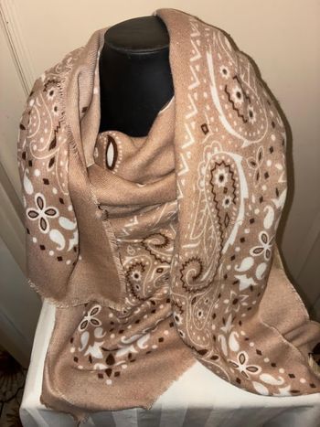 Foulard bandana marron 