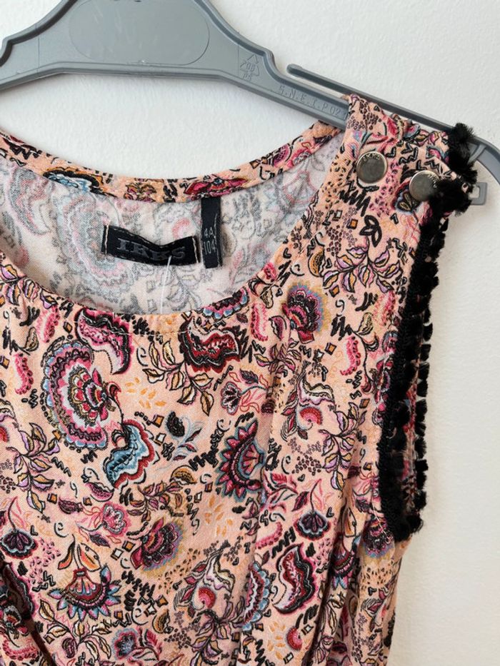 Combishort rose poudré, motif fleuri - IKKS 3-4 ans - photo numéro 4