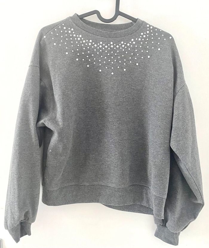 Pull perle gris Zara taille 36