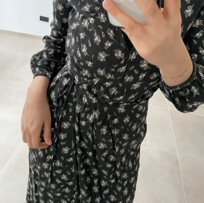 Robe floral cache-coeur - photo numéro 3