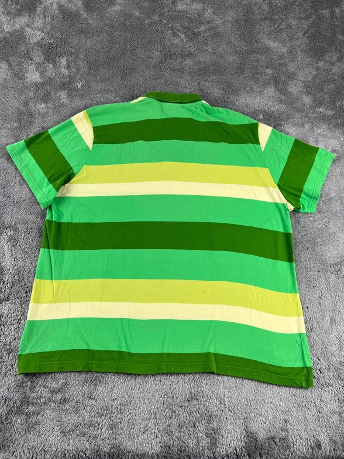 Polo rayé Puma vert et jaune – Taille XXL - photo numéro 3