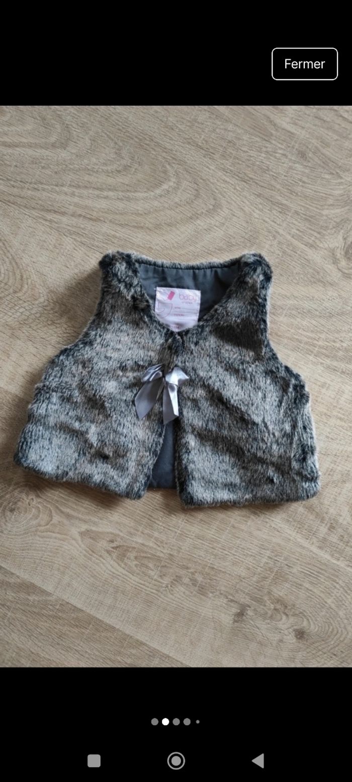 Gilet comme neuf sans manches fille 24 mois - photo numéro 2