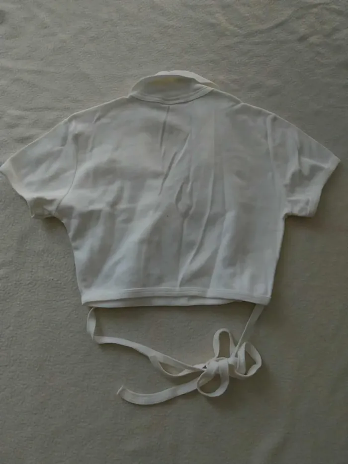 Haut coeur croisé blanc T38/40 - photo numéro 4