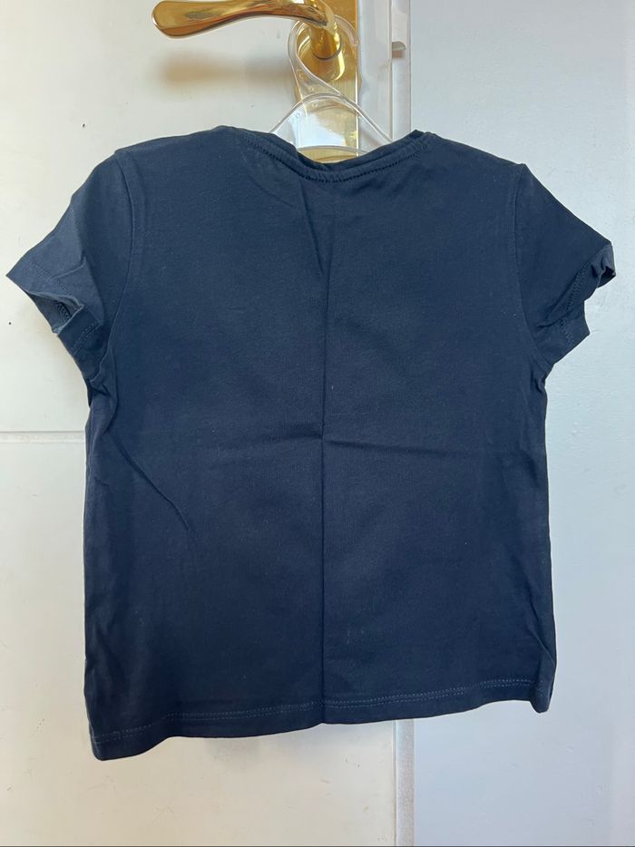 Tee-shirt Kiabi bleu marine papillon - photo numéro 3