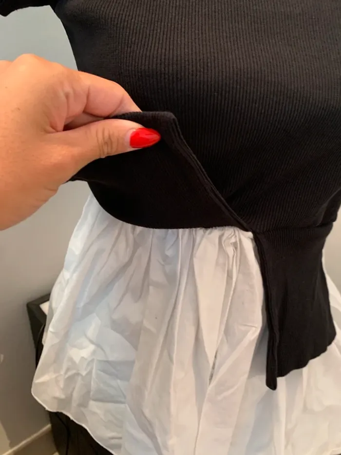 Top avec effet de surchemise taille M - photo numéro 2