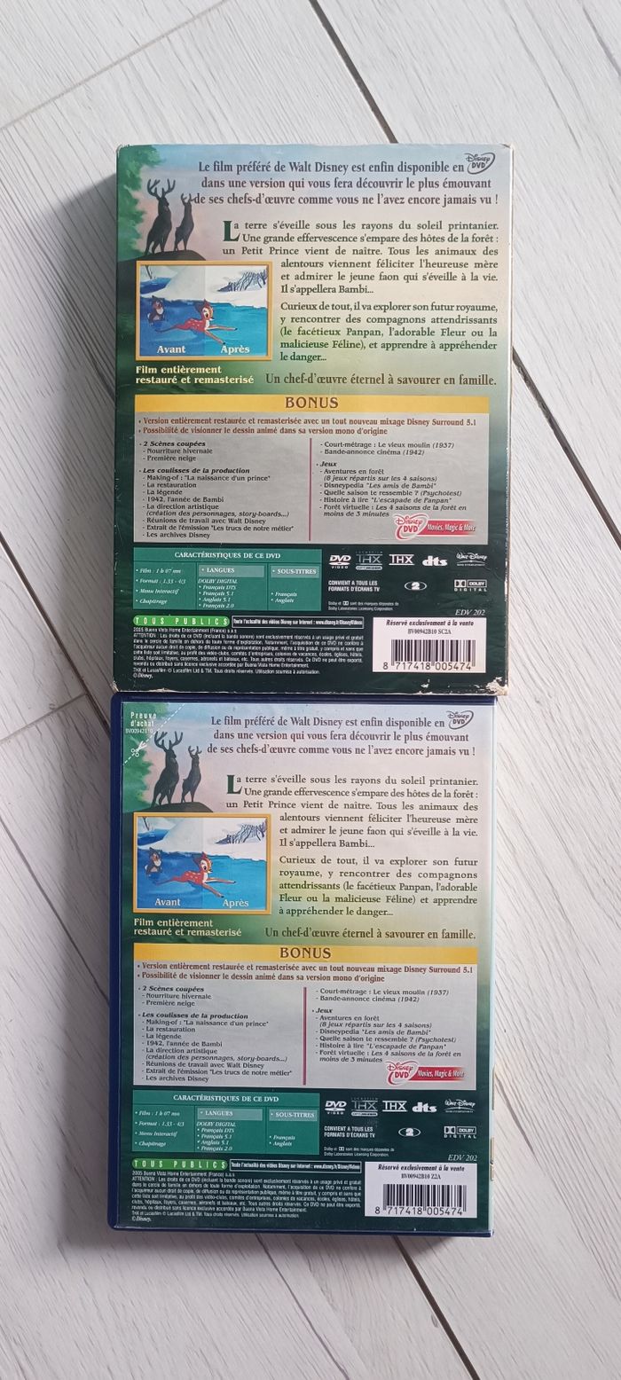 💿 DVD bonus Disney n°5 Bambi Édition collector 💿 - photo numéro 2