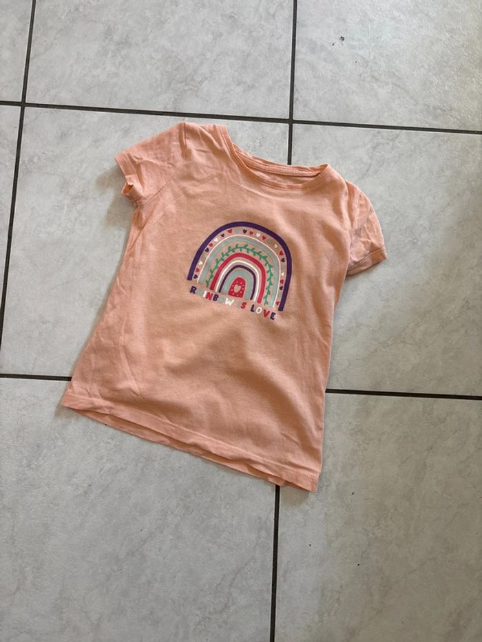 3 T-shirt fille manches courtes 4 ans - photo numéro 4