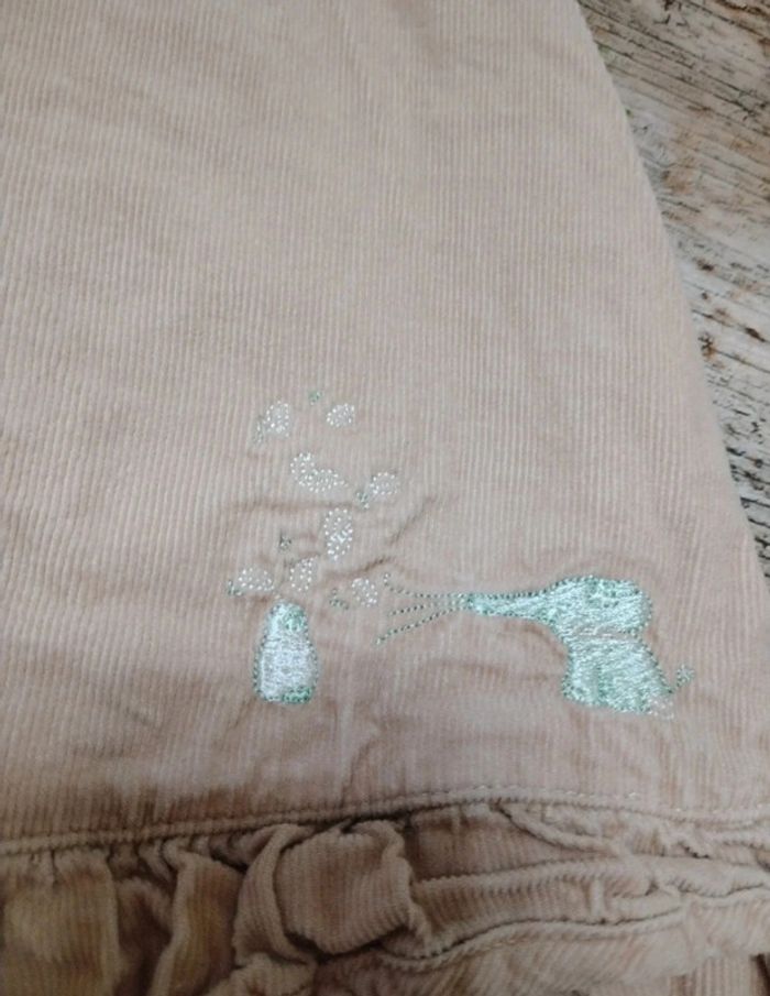 Jolie robe fille velours côtelé 3 mois sergent major - photo numéro 2