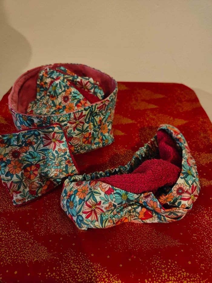 Ensemble panier lingette et bandeau