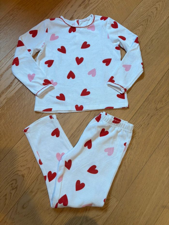 Superbe pyjama 2 pièces cœur Monoprix 8 ans