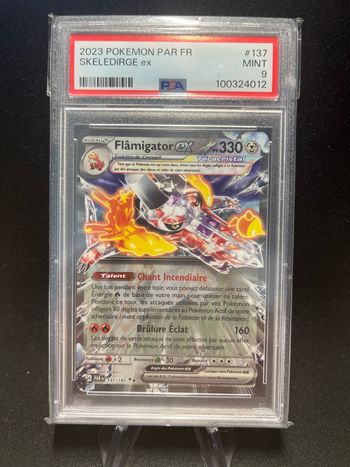 Carte Pokémon Flâmigator 137/182 PSA 9