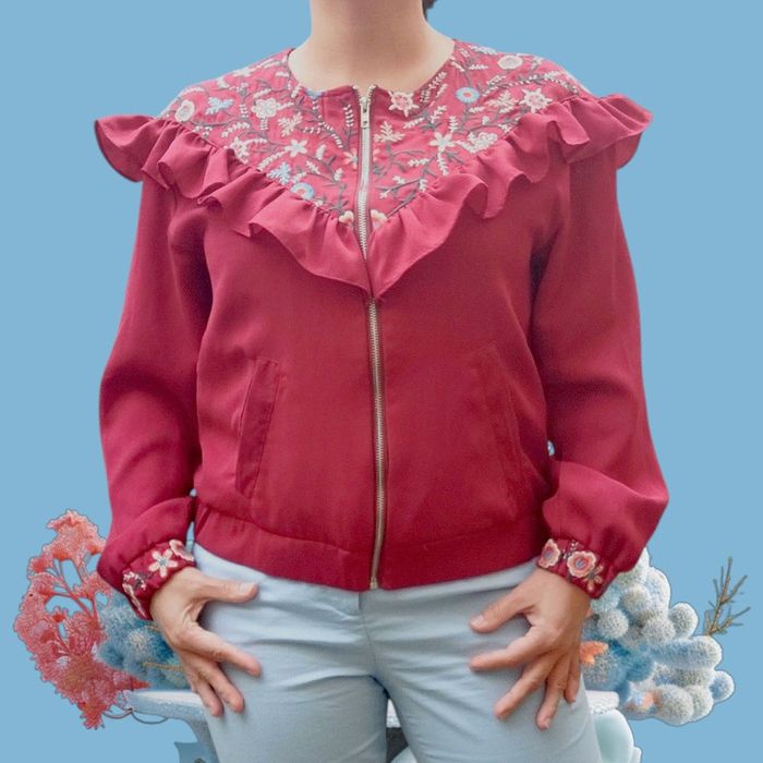 Veste Vintage avec Broderies