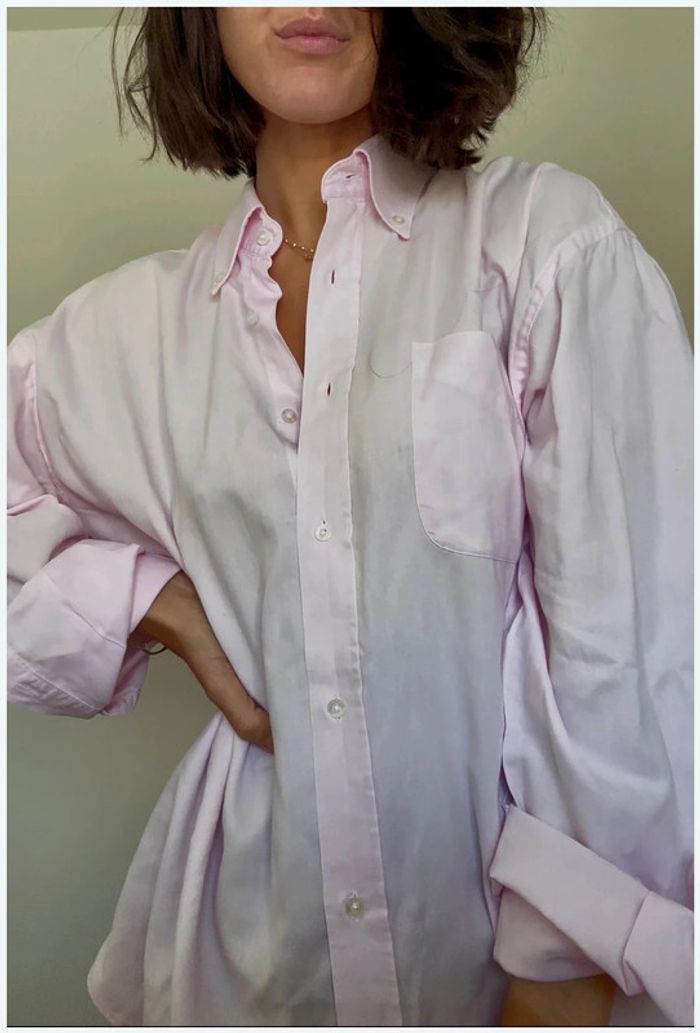 Chemise Rose pale - fil à fil - taille 41 - photo numéro 5