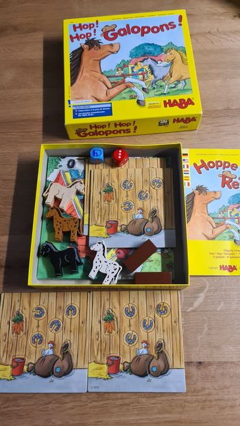 Jeu de société Hop ! Hop ! Galopons ! Des éditions Haba,