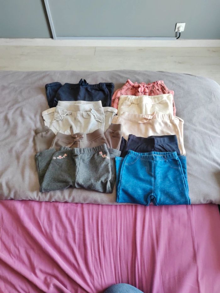 Lot pantalons fille