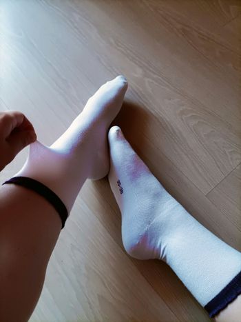 Chaussettes blanches femme