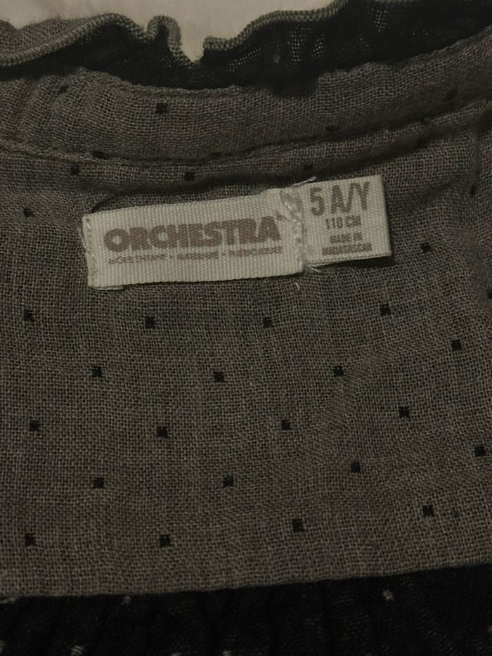 Chemise grise avec cœurs colorés de chez Orchestra taille 5 ans - photo numéro 2