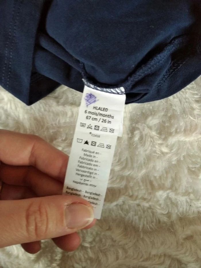 Tee shirt chemise manches longues Garçon 6 mois Espace Planète Satellite étoiles Orchestra - photo numéro 7