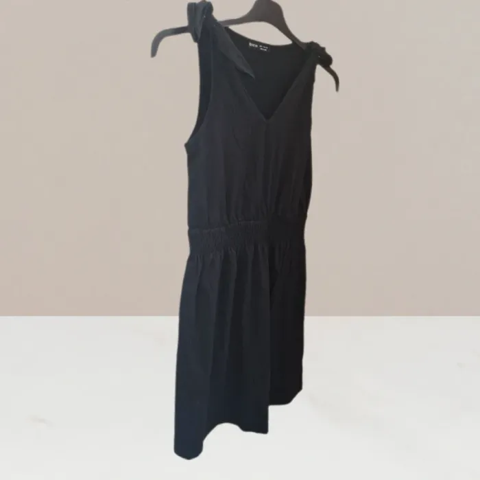 Robe sans manches à épaules nœuds noir - Shein - Taille S - photo numéro 2
