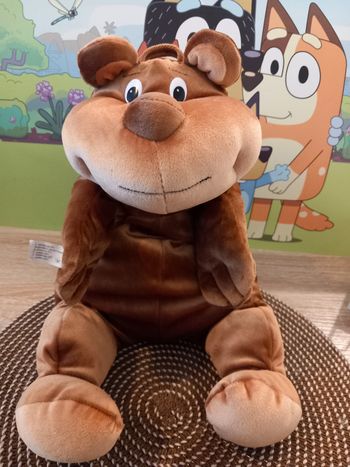 Peluche chien supertoys marron modèle 43cm