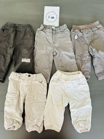 Lot pantalons 12 mois