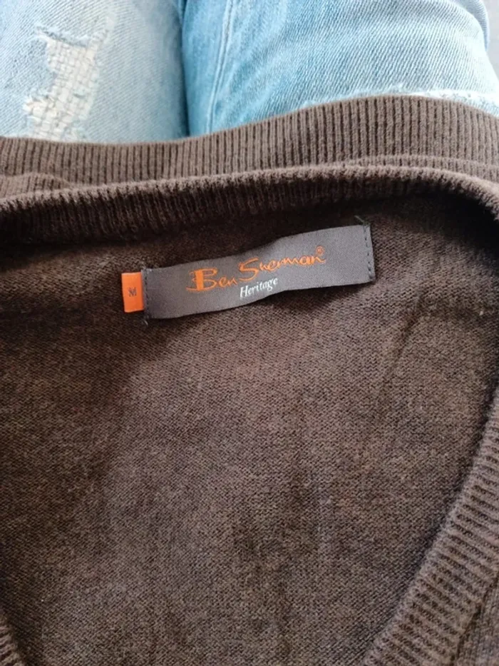 C54 pull marron Ben Sherman M - photo numéro 3