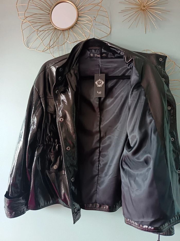 Veste noire pression chic taille M - photo numéro 8