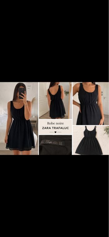Robe noire Zara Trafaluc