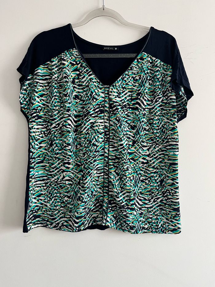 Blouse manches courtes Bréal femme taille 42 - photo numéro 2